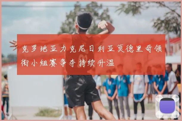 克罗地亚力克尼日利亚莫德里奇领衔小组赛争夺持续升温