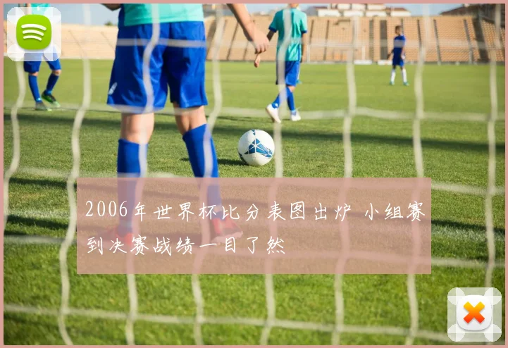 2006年世界杯比分表图出炉 小组赛到决赛战绩一目了然